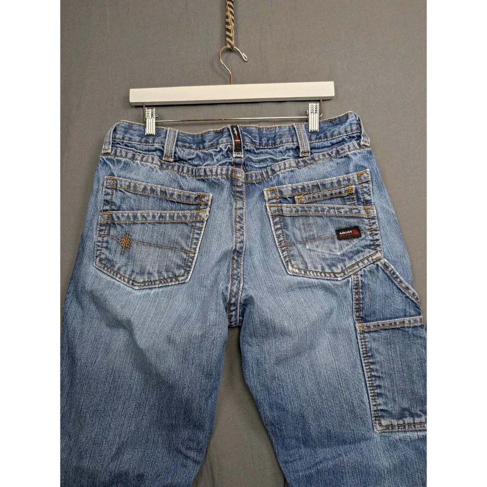 Ariat Men Jeans 34x30 Blue Denim Relax Boot Medium Wash - Picture 9 of 10